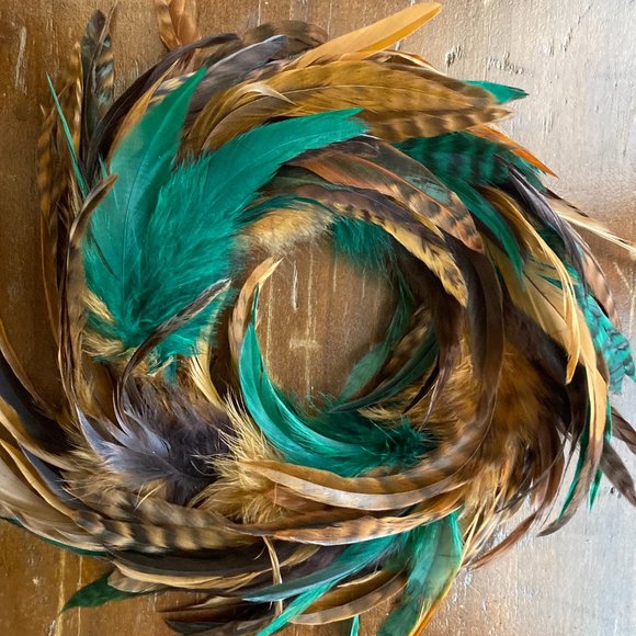 Masquerade Mask Feather Masks (HANDMADE W REAL FEATHERS) - Picture 12 of 16